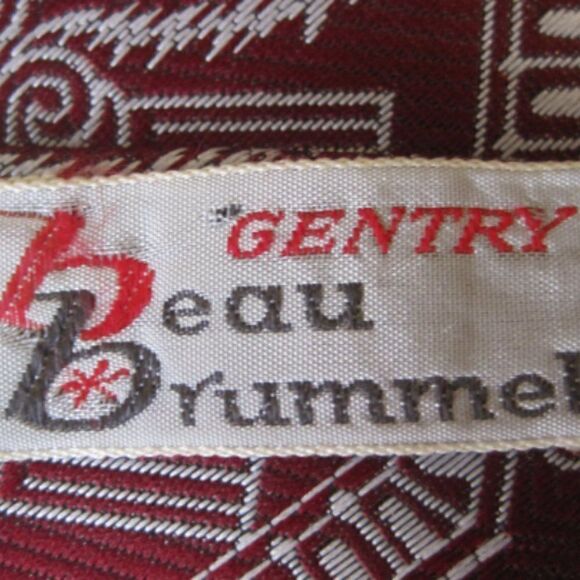 GENTRY BEAU BRUMMELL Mens Bensons Tie Hors Bust Architect Vintage - Picture 4 of 5